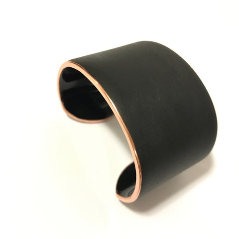 Matte finish enamel cuff
